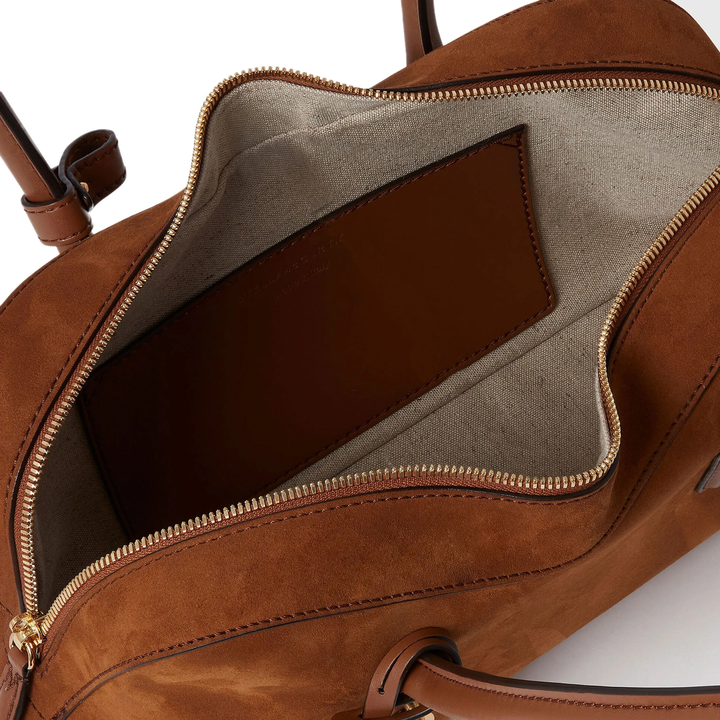 Sac bandoulière Ryder, en daim, couleur Brandy Bags_Stella Mccartney_Sacs
