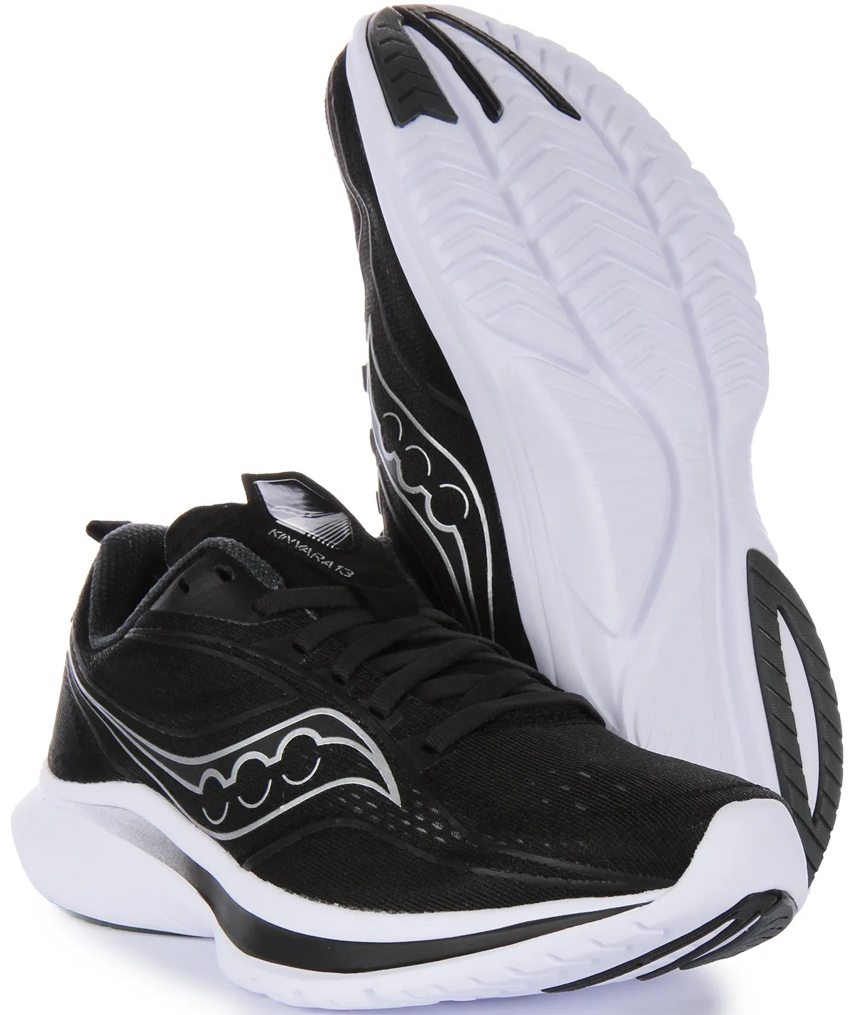 Saucony Kinvara 13 En Noir Argent Pour Femmes Chaussures Saucony