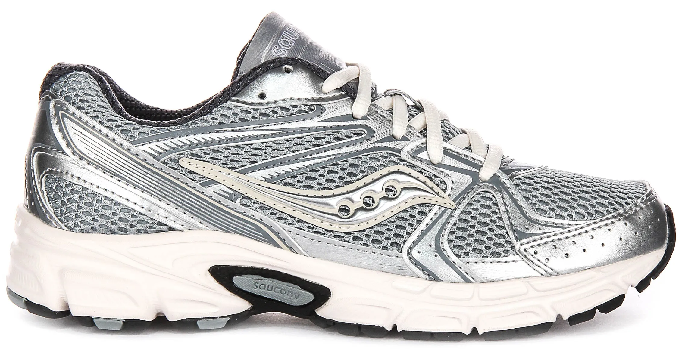 Saucony Ride Millennium en argent blanc pour femmes Chaussures Saucony
