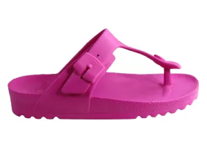 Scholl Bioprint Womens Comfortable Bahia Flip Flops Sandals Scholl Orthaheel Shoes