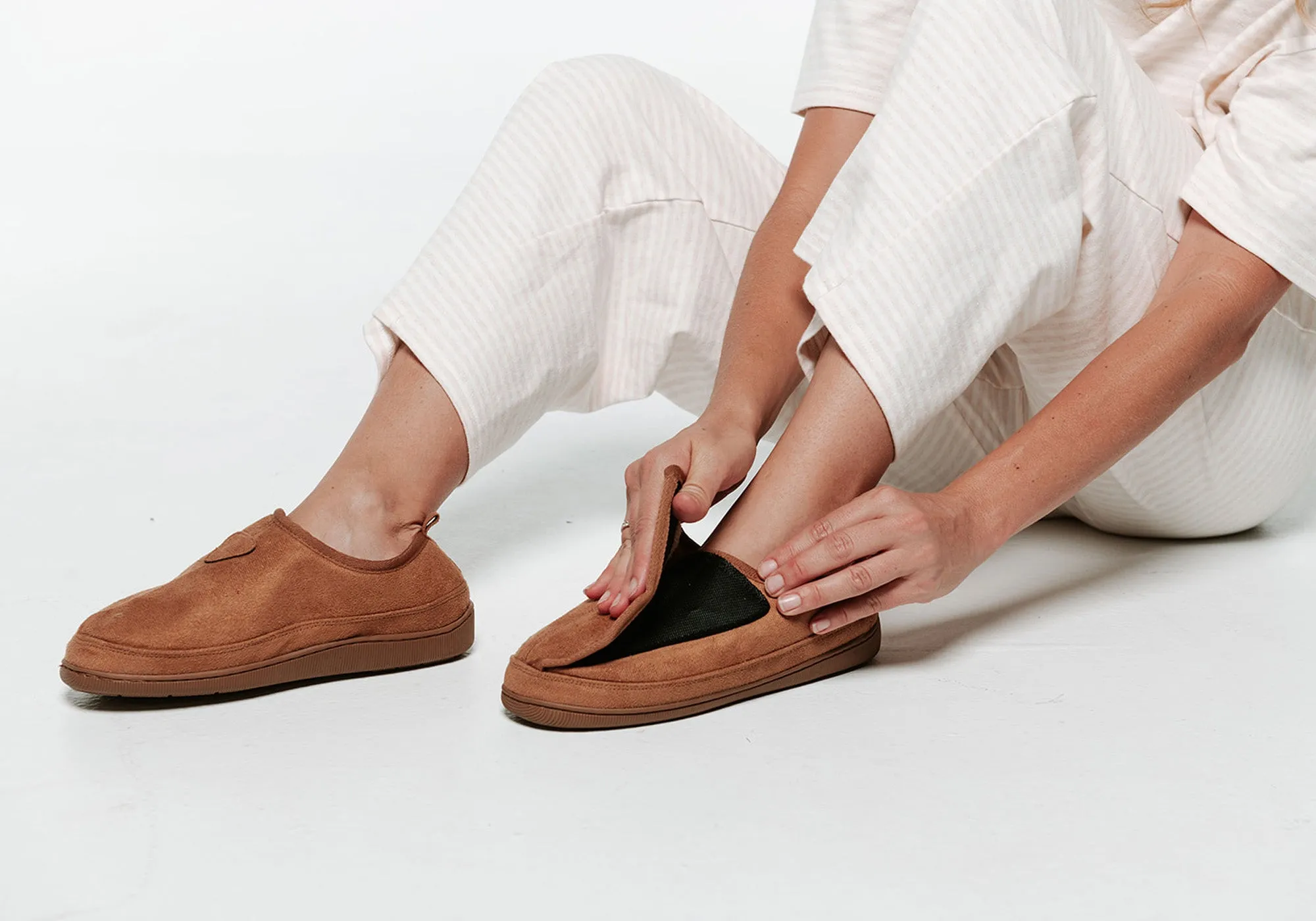 Chaussons d'intérieur confortables et soutenants pour femmes Scholl Orthaheel Ez On - Chaussures Scholl Orthaheel