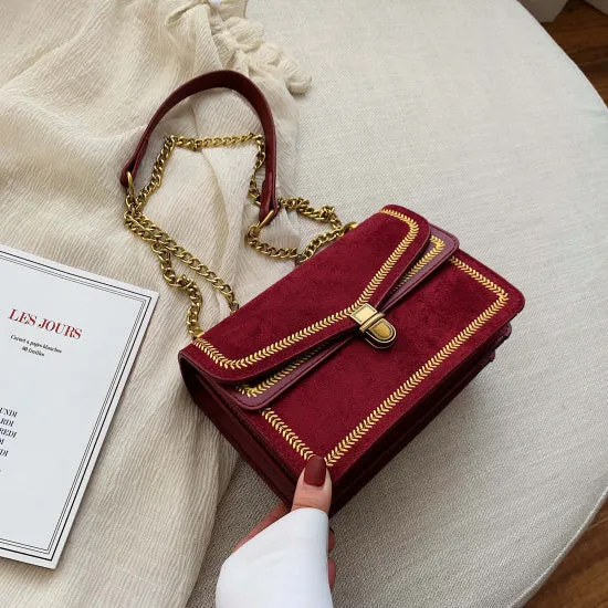 Sacs Bandoulière en Cuir Brossé pour Femmes 2020, Sac Messager à Chaîne, Sac à Main de Voyage Luxe pour Dame, Sacs et Pochettes Fashion Nova