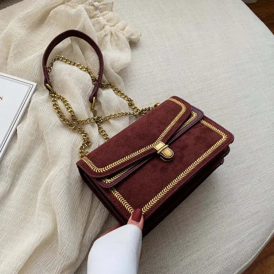 Sacs Bandoulière en Cuir Brossé pour Femmes 2020, Sac Messager à Chaîne, Sac à Main de Voyage Luxe pour Dame, Sacs et Pochettes Fashion Nova