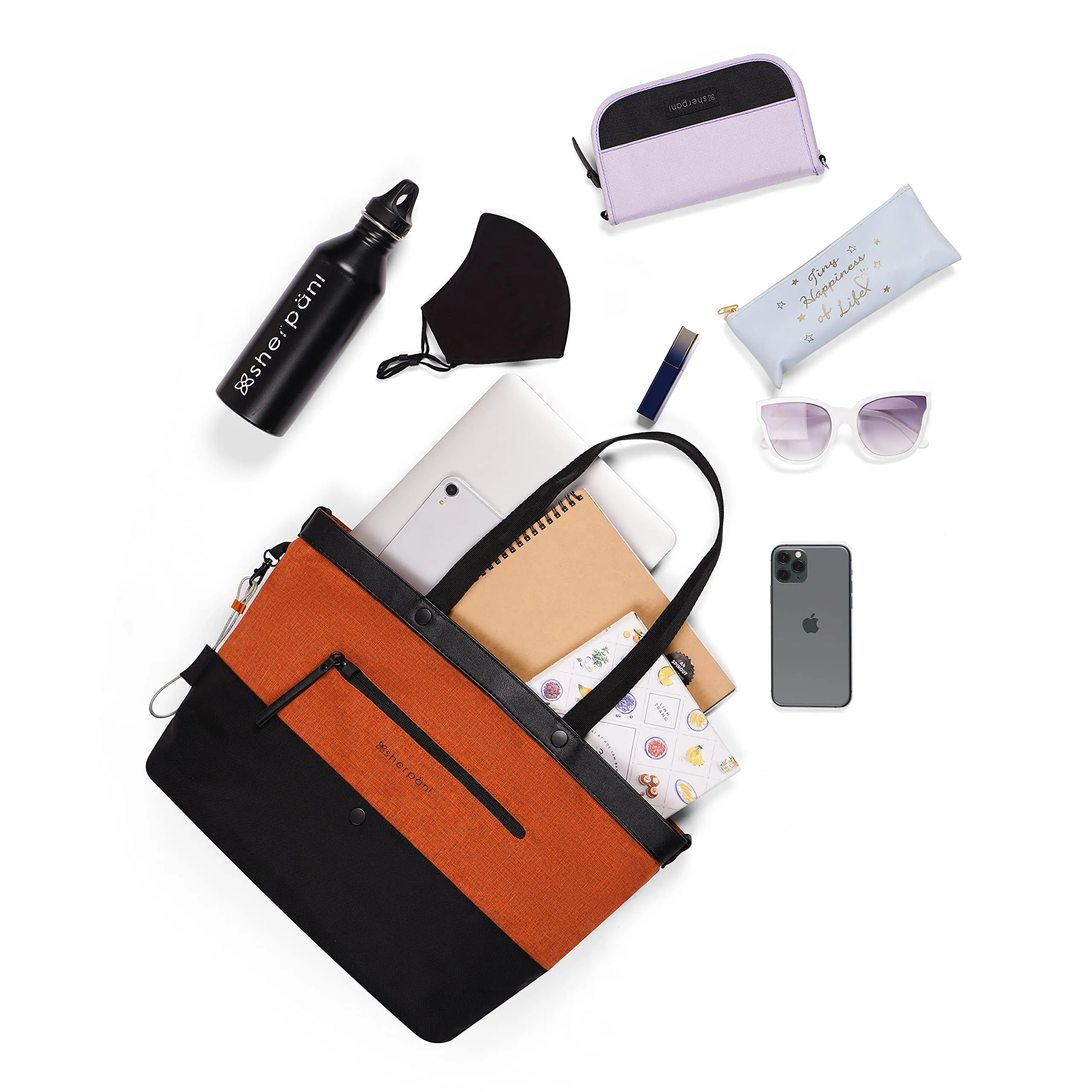 Sherpani Cali, Sac Fourre-Tout Anti-Vol, Sac de Voyage, Sac à Main, Sac pour Enseignante, Sac Fourre-Tout pour Femmes, Compatible avec Ordinateur Portable 15 Pouces (Sans Housse) Bags Sherpani