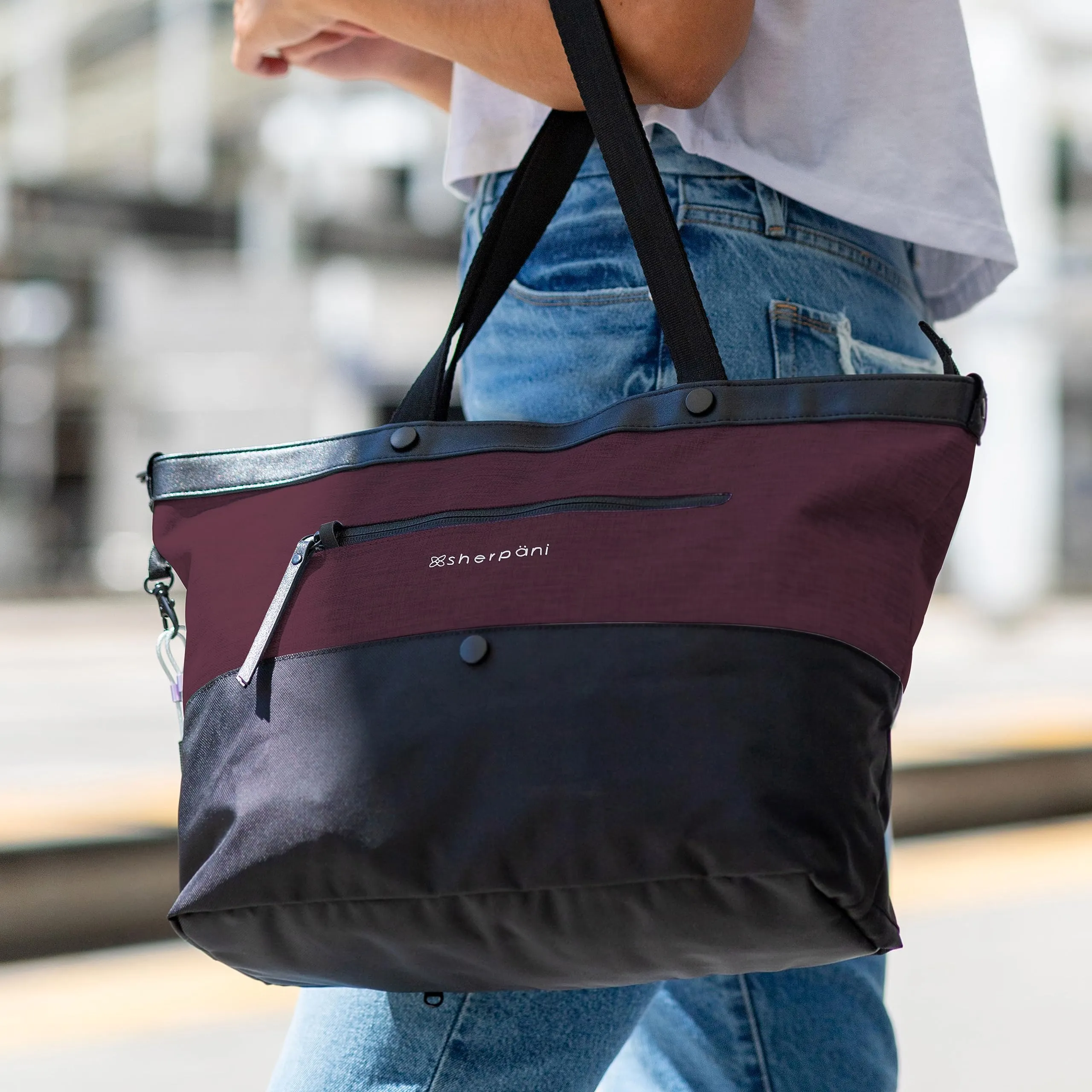 Sherpani Cali, Sac Fourre-Tout Anti-Vol, Sac de Voyage, Sac à Main, Sac pour Enseignante, Sac Fourre-Tout pour Femmes, Compatible avec Ordinateur Portable 15 Pouces (Sans Housse) Bags Sherpani