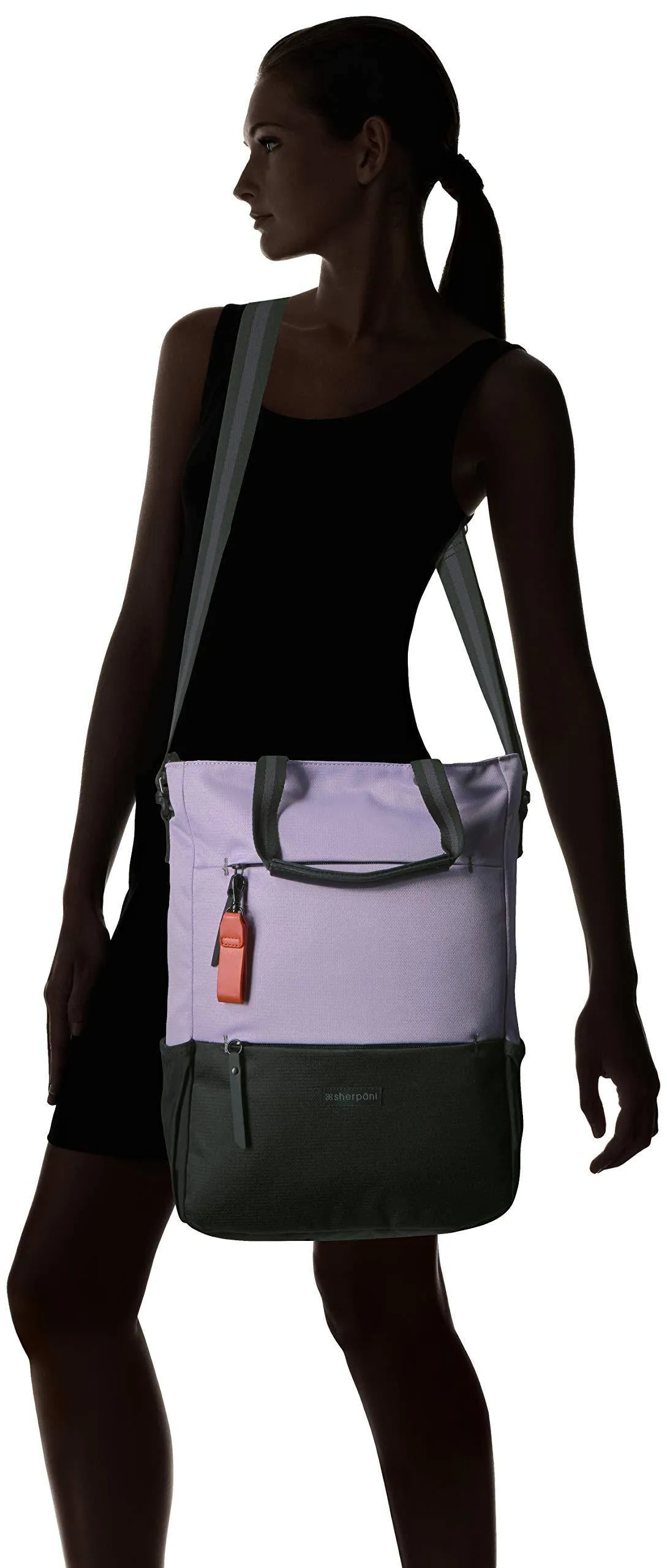 Sherpani Camden, Sac Nylon Convertible Sac à Dos Tote, Sac Tote, Sac Bandoulière pour Femmes, Protection RFID, Sac pour Ordinateur Portable 15 Pouces Sherpani