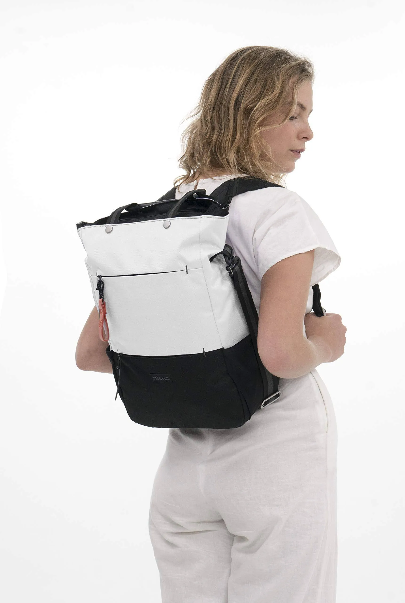 Sherpani Camden, Sac Nylon Convertible Sac à Dos Tote, Sac Tote, Sac Bandoulière pour Femmes, Protection RFID, Sac pour Ordinateur Portable 15 Pouces Sherpani