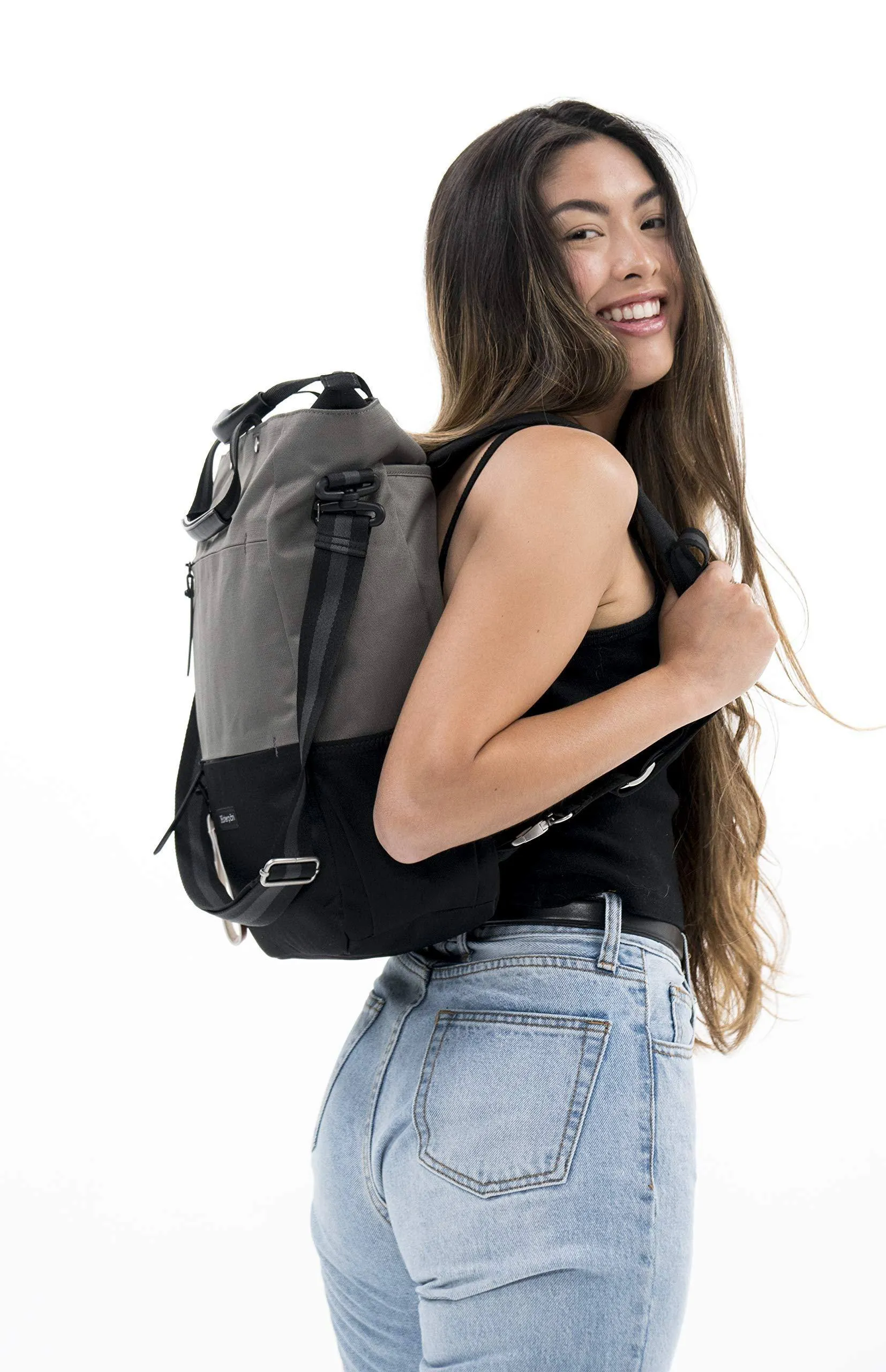 Sherpani Camden, Sac Nylon Convertible Sac à Dos Tote, Sac Tote, Sac Bandoulière pour Femmes, Protection RFID, Sac pour Ordinateur Portable 15 Pouces Sherpani