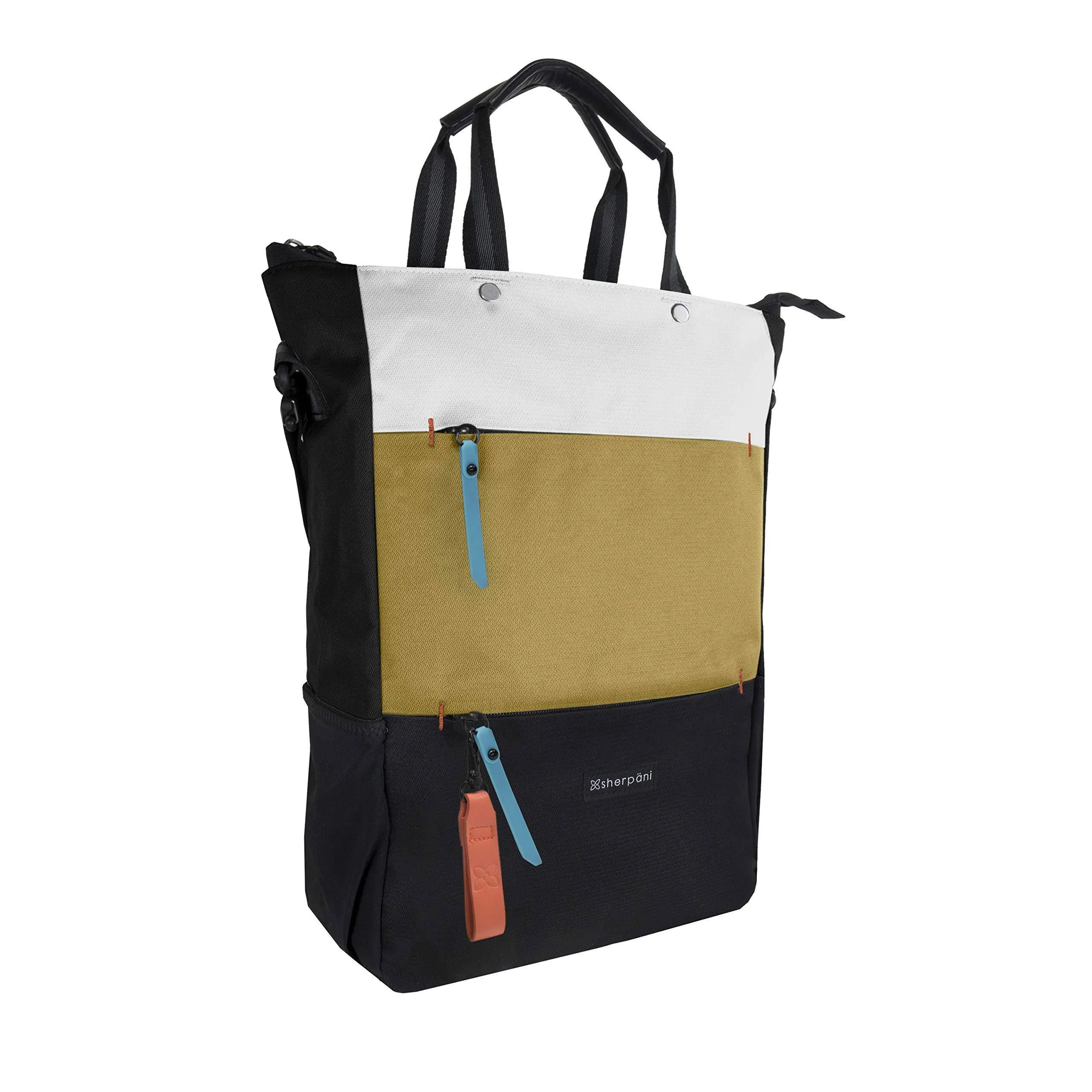 Sherpani Camden, Sac Nylon Convertible Sac à Dos Tote, Sac Tote, Sac Bandoulière pour Femmes, Protection RFID, Sac pour Ordinateur Portable 15 Pouces Sherpani