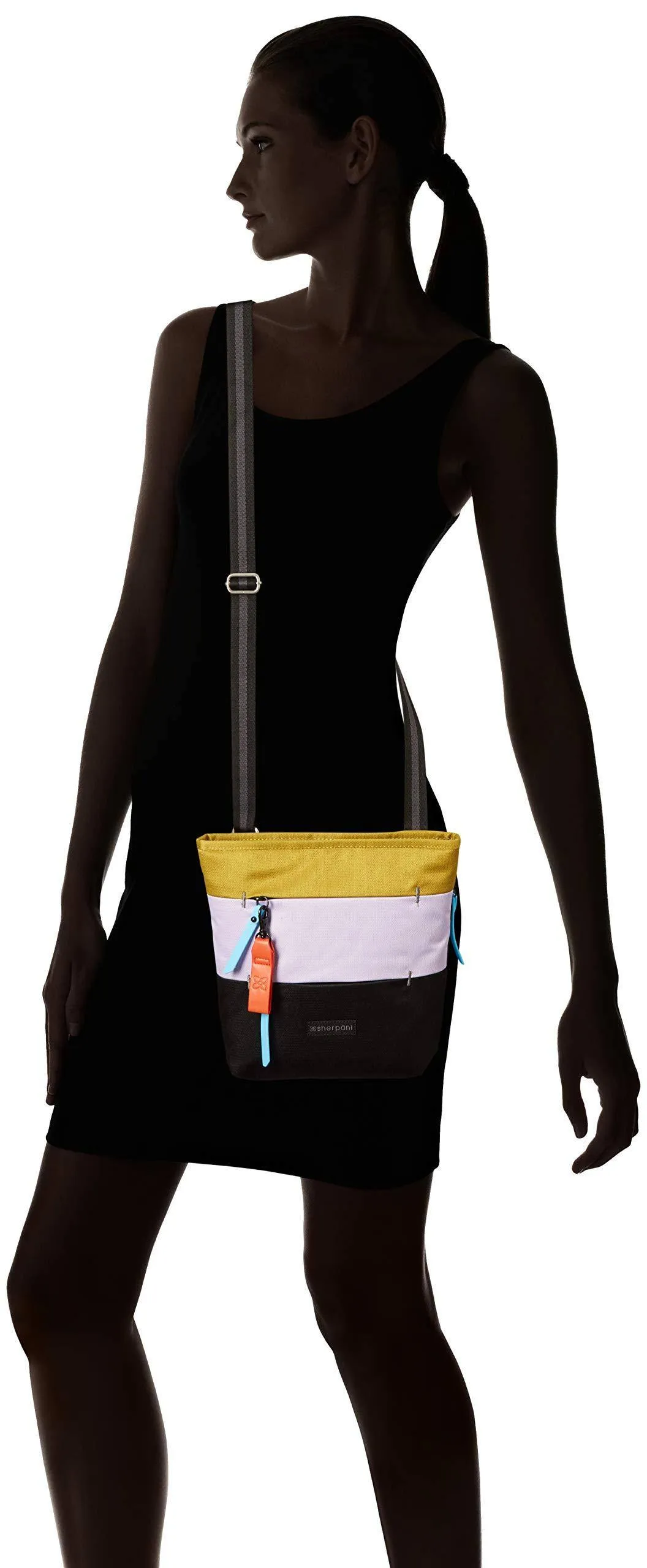 Sac bandoulière Sherpani Sadie en nylon recyclé, sac messager essentiel, sac à bandoulière moyen pour femmes, sacs avec protection RFID Sherpani