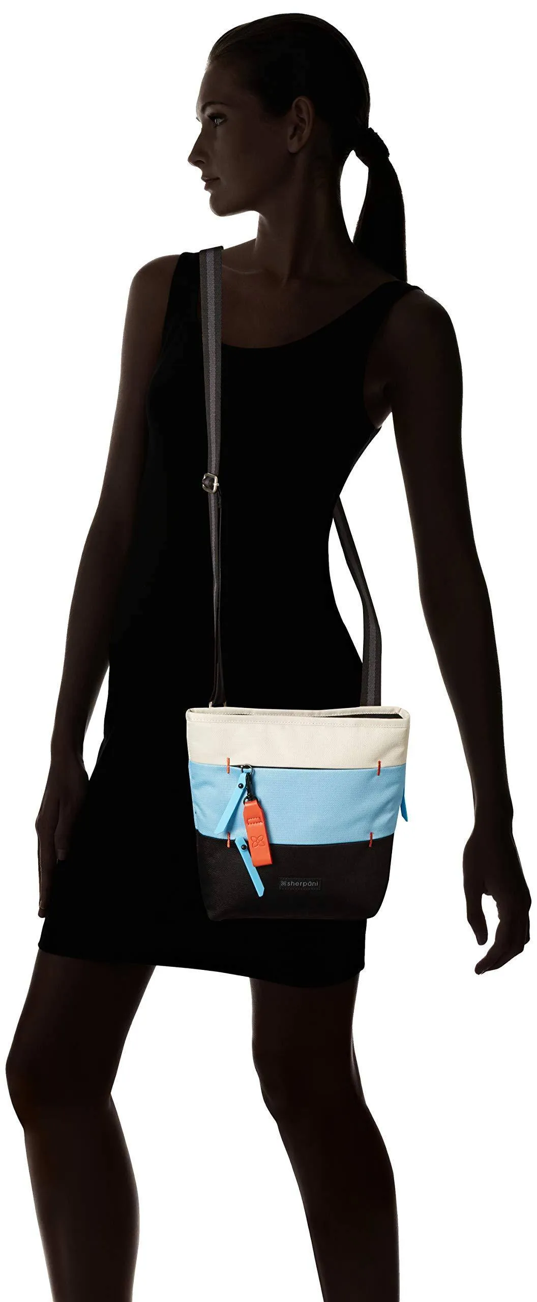 Sac bandoulière Sherpani Sadie en nylon recyclé, sac messager essentiel, sac à bandoulière moyen pour femmes, sacs avec protection RFID Sherpani