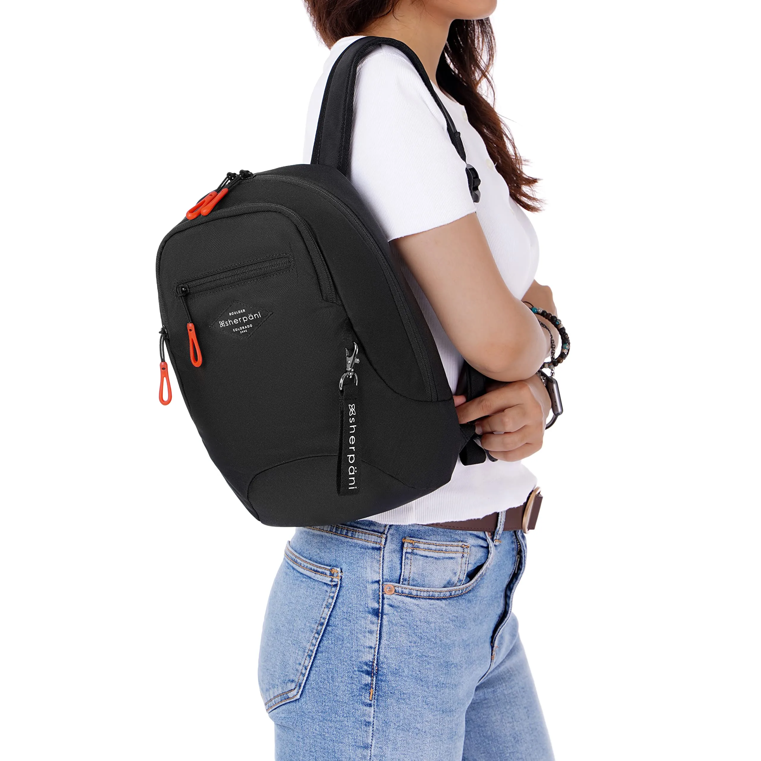 Sherpani Vespa, Mini Sac à Dos pour Femmes, Sac à Dos de Voyage, Protection RFID, Compatible avec les Tablettes de 10 Pouces, Sherpani