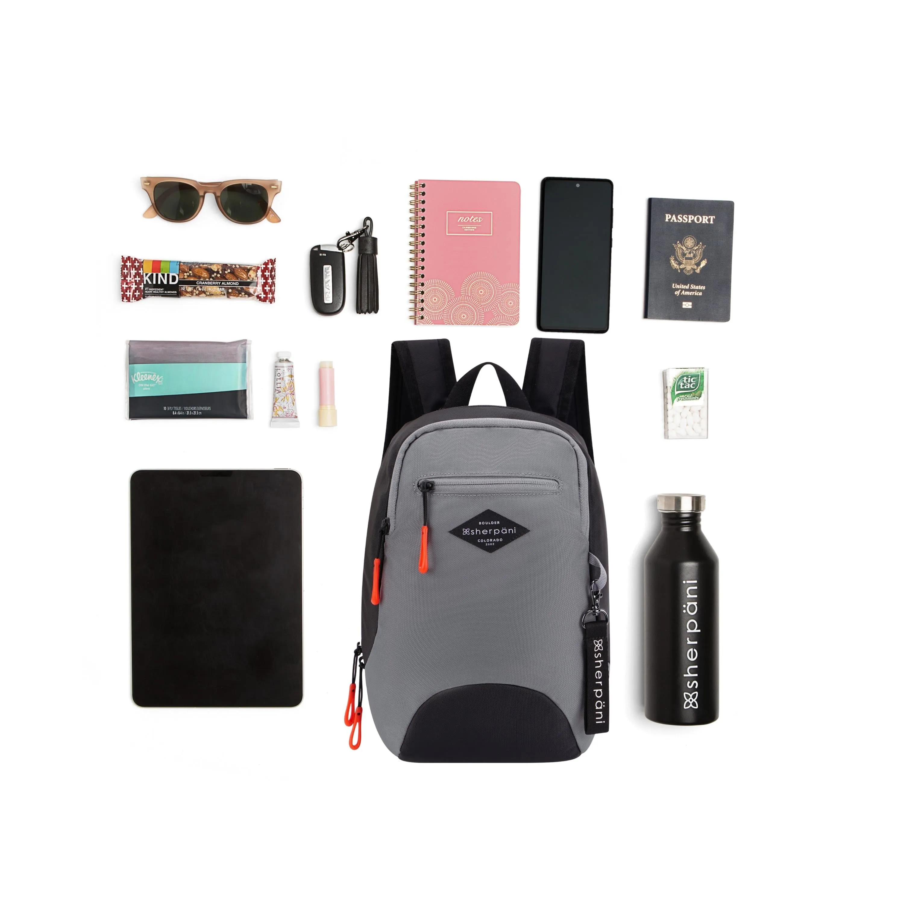 Sherpani Vespa, Mini Sac à Dos pour Femmes, Sac à Dos de Voyage, Protection RFID, Compatible avec les Tablettes de 10 Pouces, Sherpani