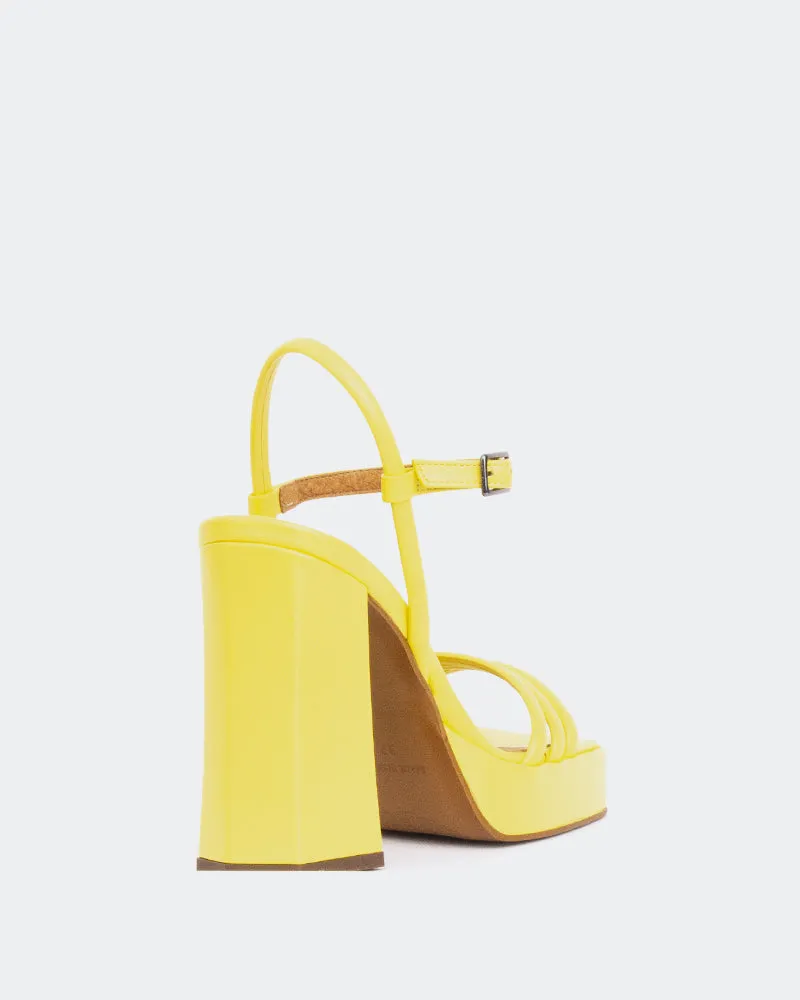 Cuir jaune vibrante