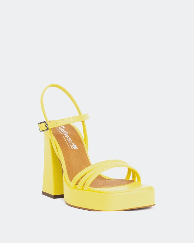 Cuir jaune vibrante