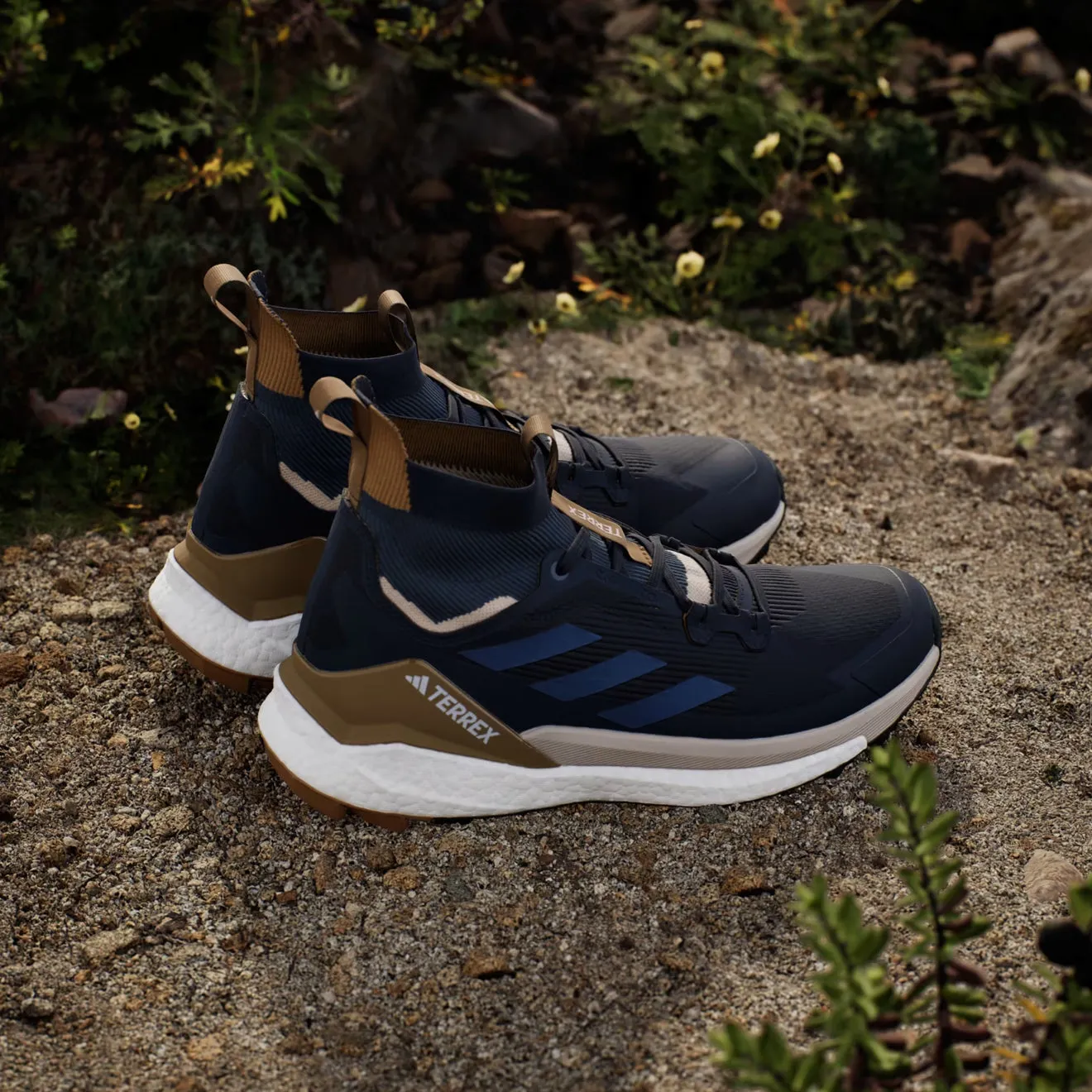 Chaussures Adidas Terrex Homme Adidas Terrex Free Hiker 2.0 Chaussure de Randonnée Encre Légendaire / Acier Merveilleux