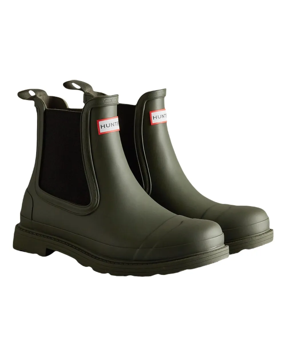 Chaussures Hunter Bottes en Caoutchouc Hunter Bottes Chelsea Commando pour Hommes