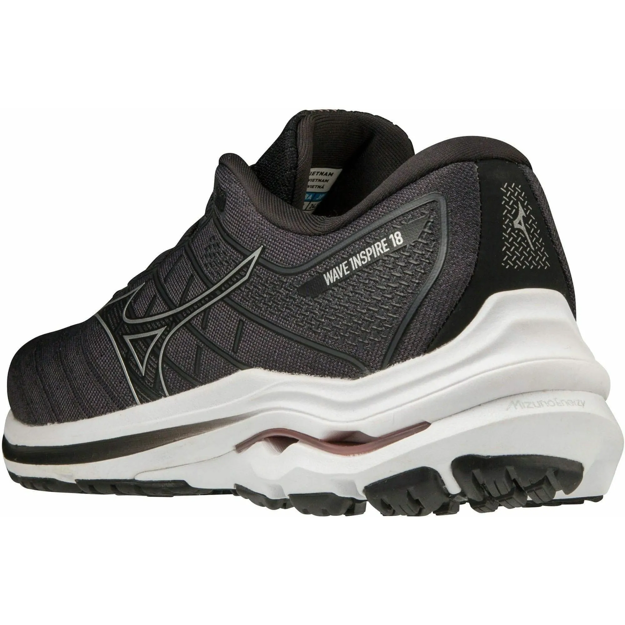 Chaussures de course Mizuno Wave Inspire 18 WIDE FIT (D) pour femmes - Noir