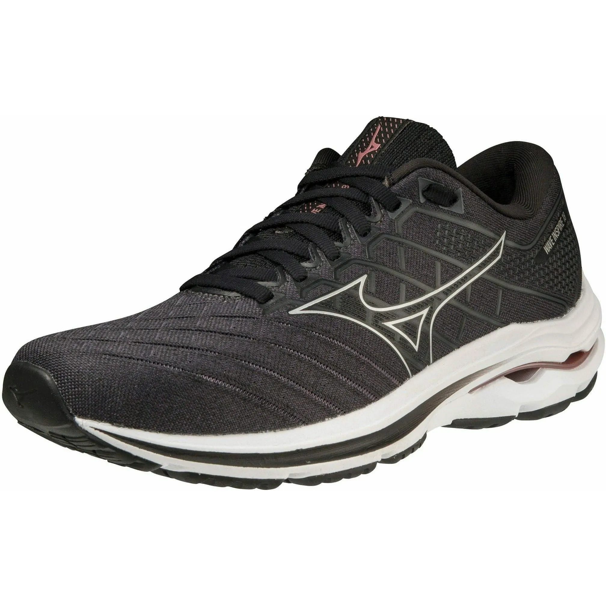 Chaussures de course Mizuno Wave Inspire 18 WIDE FIT (D) pour femmes - Noir