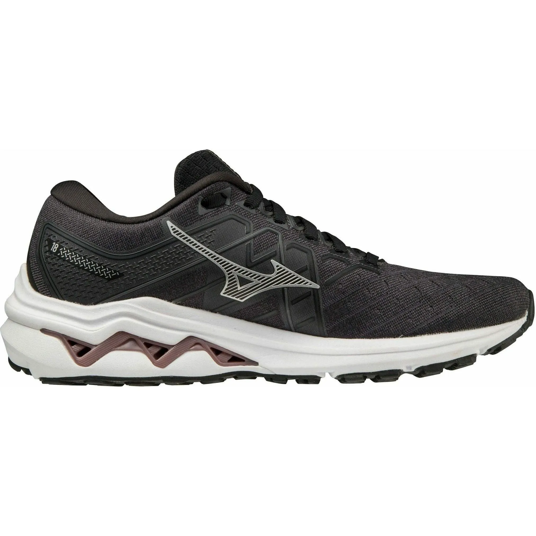 Chaussures de course Mizuno Wave Inspire 18 WIDE FIT (D) pour femmes - Noir