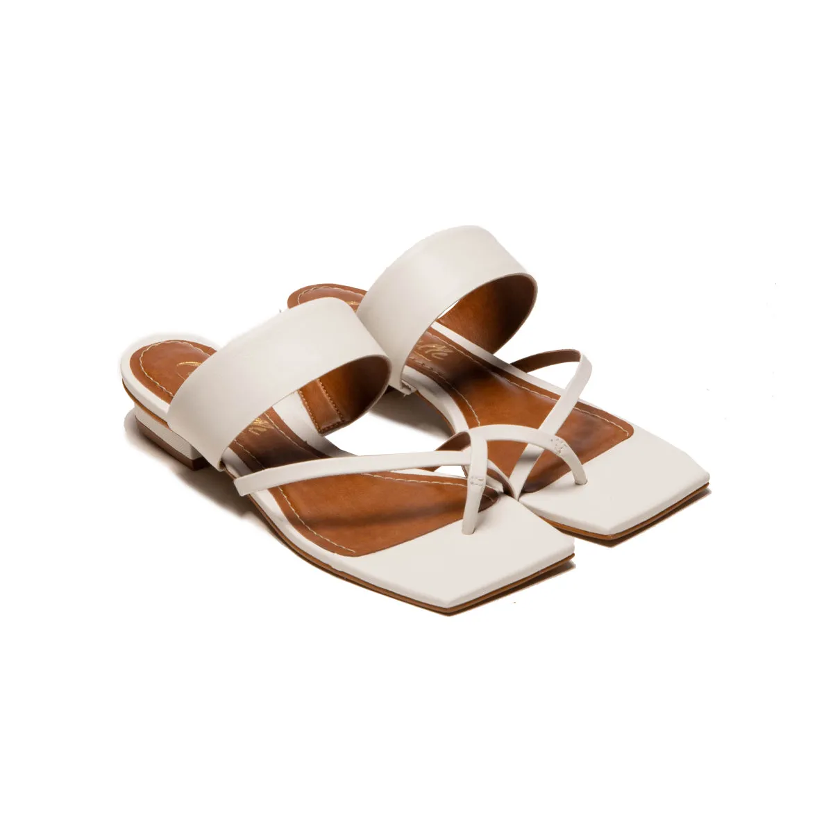 Blanc cuir brillant