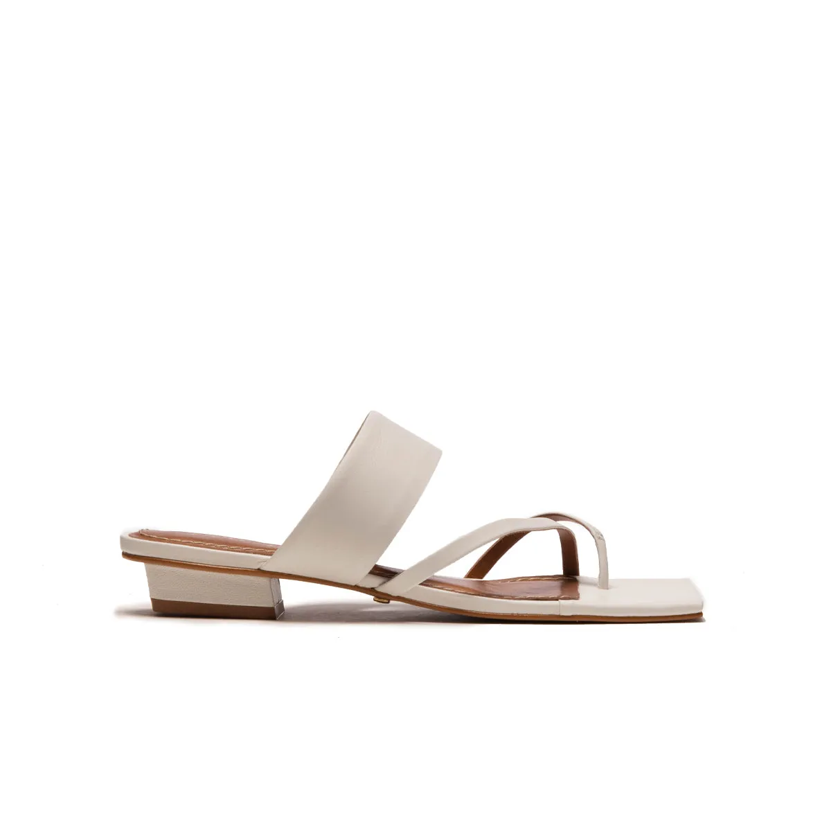 Blanc cuir brillant