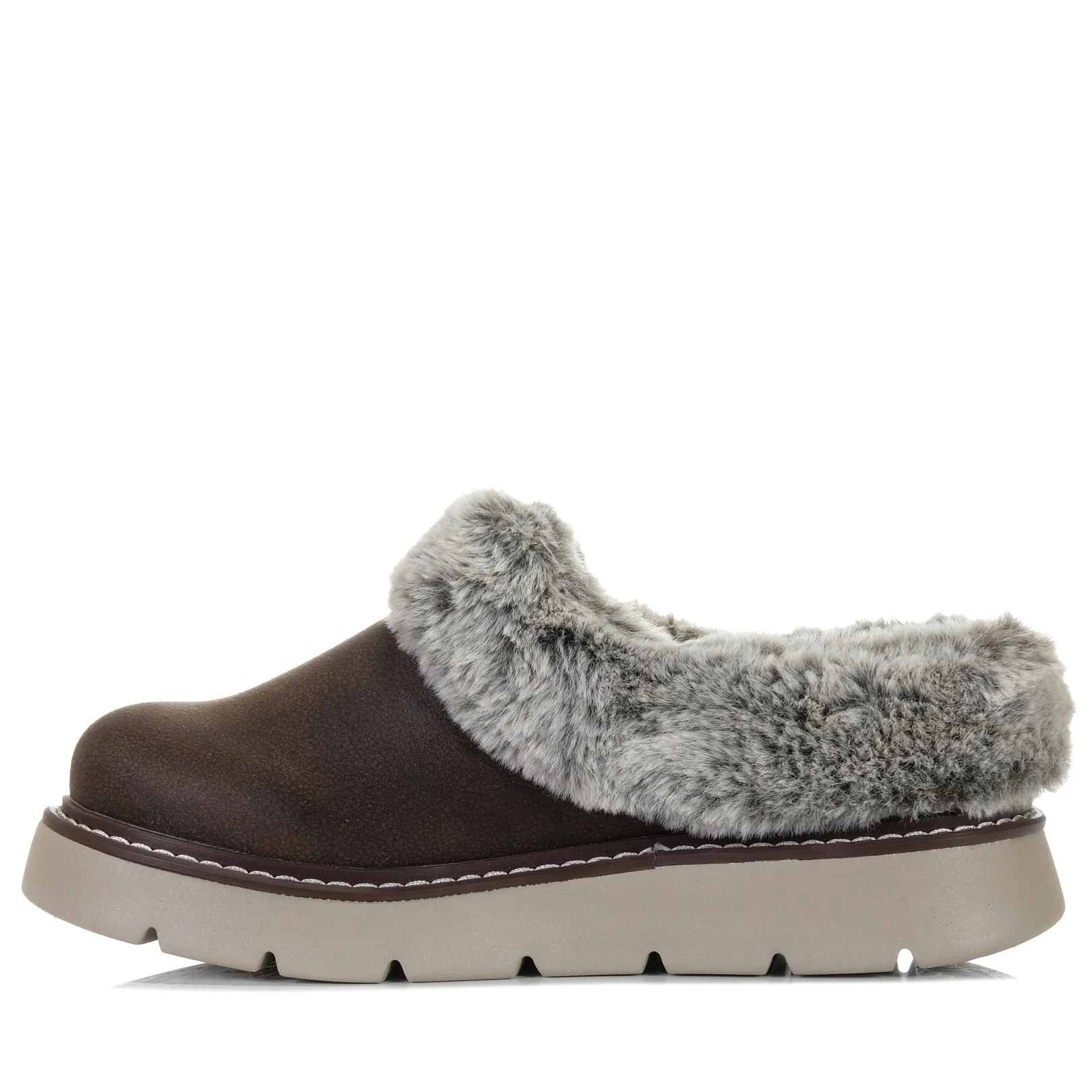 Skechers BOBS Keepsakes Lite - Mélange Douloureux 114762 Chaussures en Chocolat_Skechers