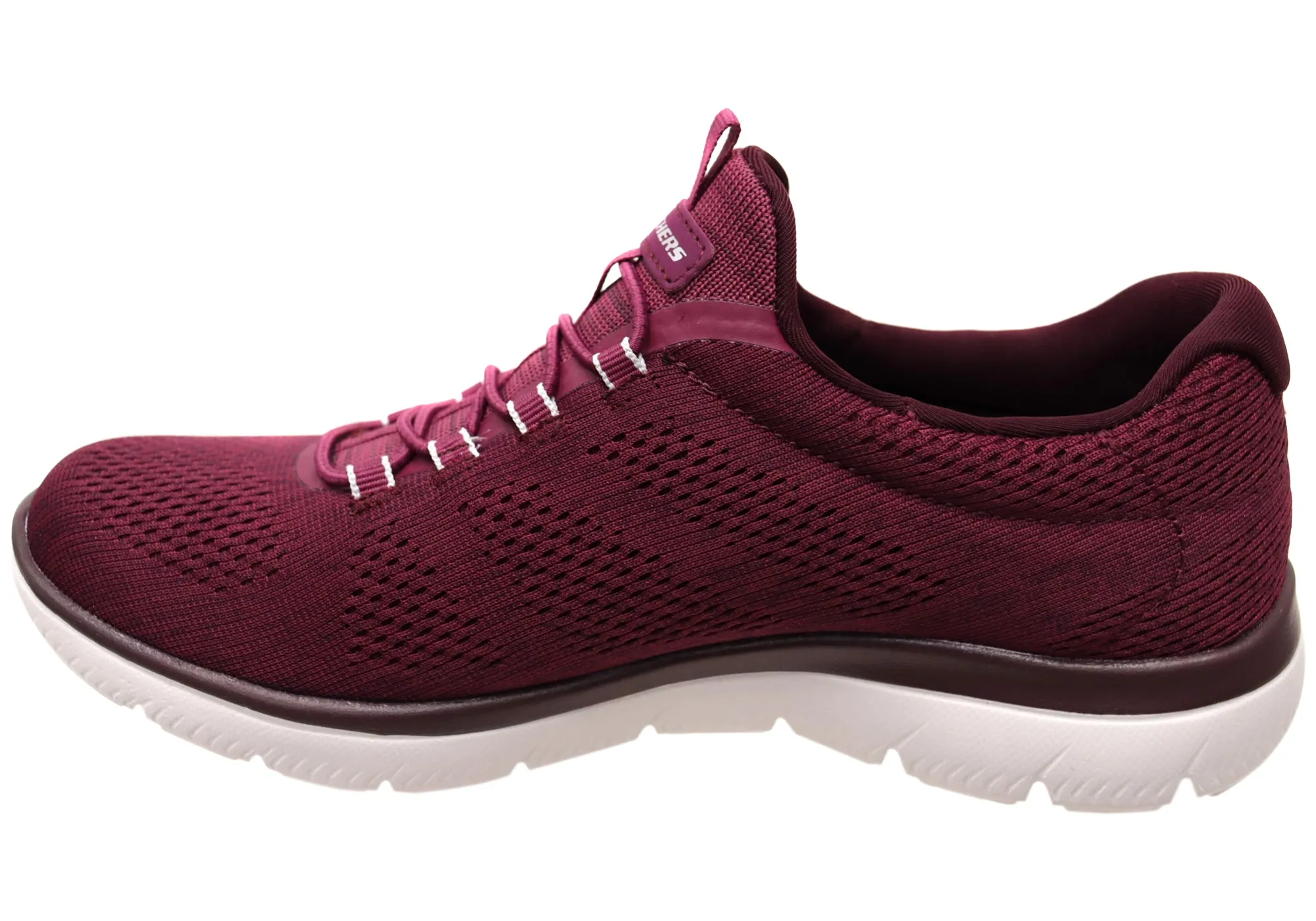 Skechers Femmes Summits Fun Flair Chaussures à Enfiler avec Mousse Mémoire Skechers