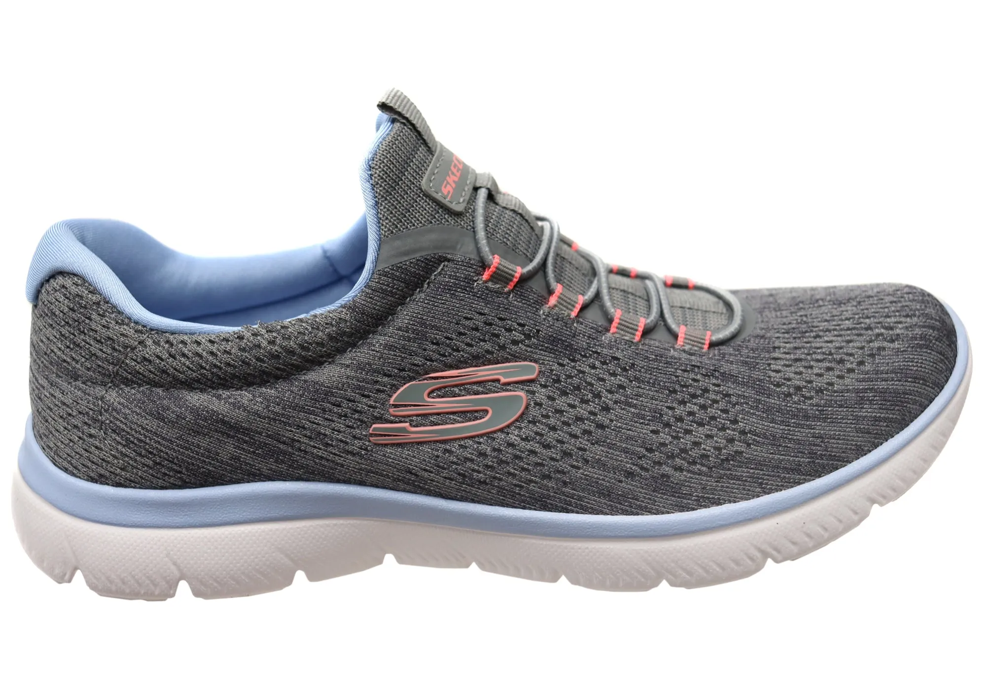 Skechers Femmes Summits Fun Flair Chaussures à Enfiler avec Mousse Mémoire Skechers