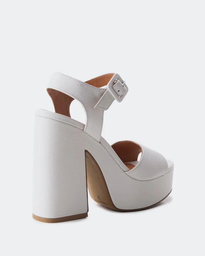 Stafilos Cuir Blanc