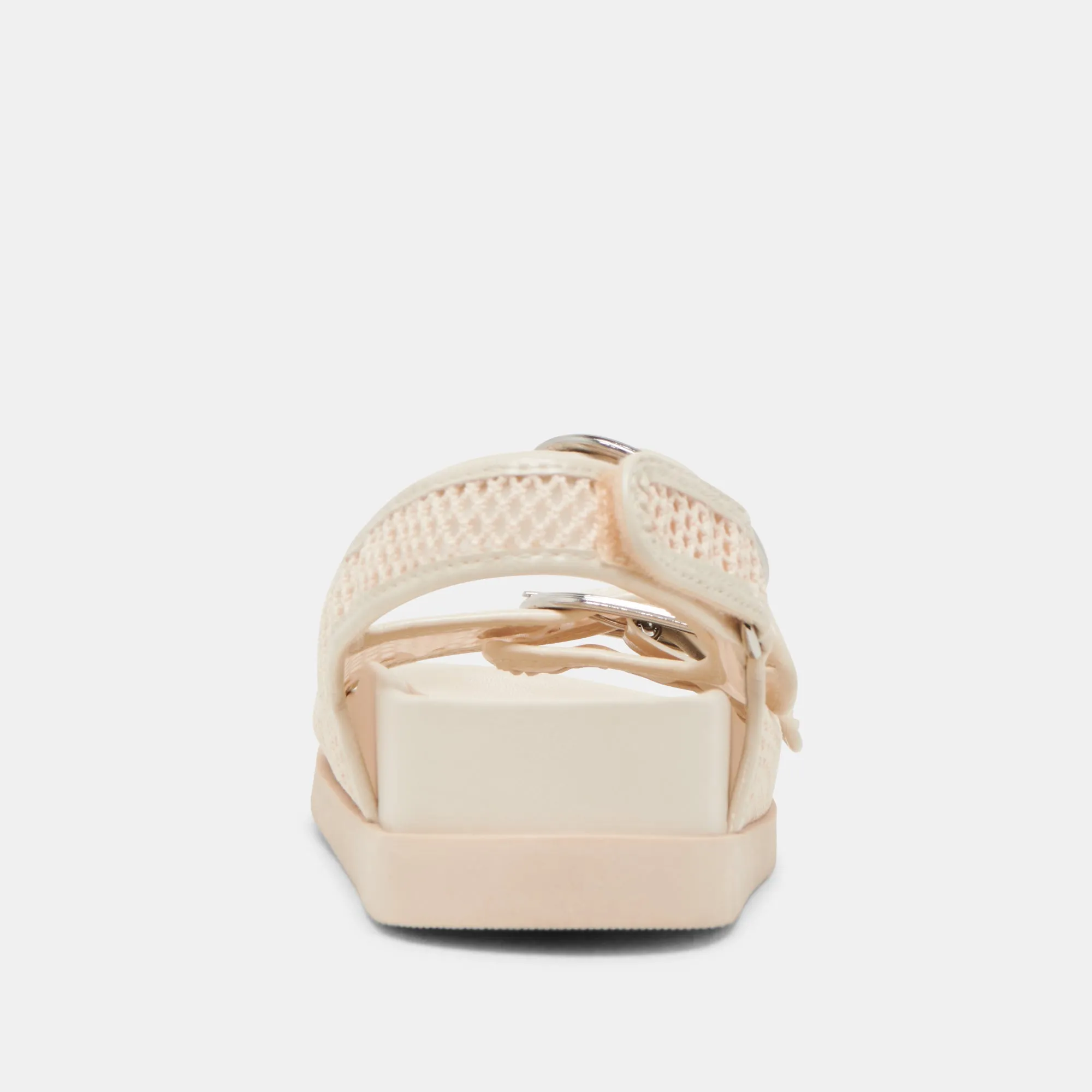 SANDALES EN MAILLE STARLA CRÈME TISSÉ