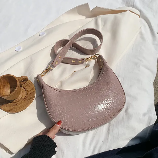 Sacs Bandoulière en Similicuir PU à Motif Pierre pour Femmes 2020, Petit Sac Messager Épaule, Sacs à Main et Pochettes pour Dame, Fashion Nova Bags