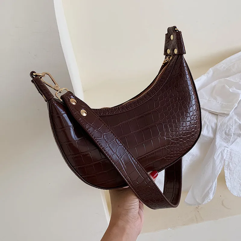 Sacs Bandoulière en Similicuir PU à Motif Pierre pour Femmes 2020, Petit Sac Messager Épaule, Sacs à Main et Pochettes pour Dame, Fashion Nova Bags