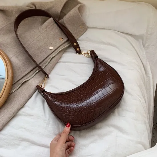 Sacs Bandoulière en Similicuir PU à Motif Pierre pour Femmes 2020, Petit Sac Messager Épaule, Sacs à Main et Pochettes pour Dame, Fashion Nova Bags