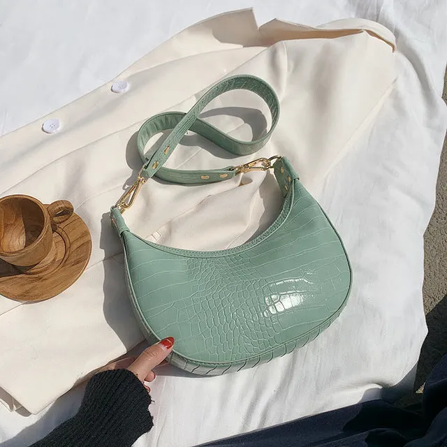 Sacs Bandoulière en Similicuir PU à Motif Pierre pour Femmes 2020, Petit Sac Messager Épaule, Sacs à Main et Pochettes pour Dame, Fashion Nova Bags
