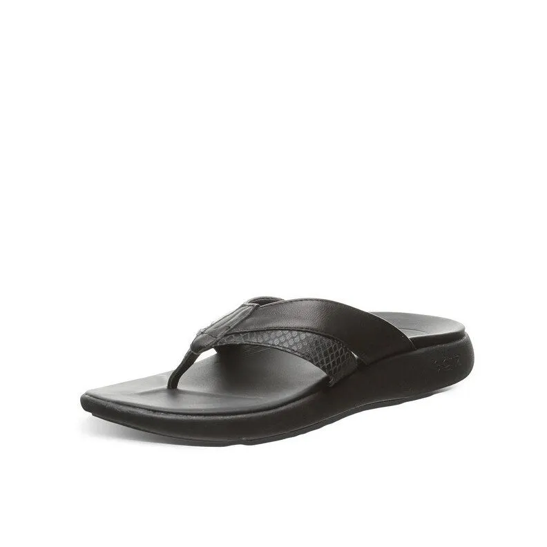 Strole Chaussures Décontractées Femmes Bliss Flip-Flop à Dessus en Cuir S761W