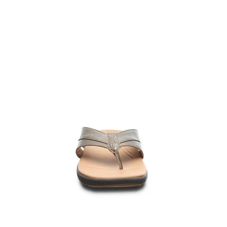 Strole Chaussures Décontractées Femmes Bliss Flip-Flop à Dessus en Cuir S761W