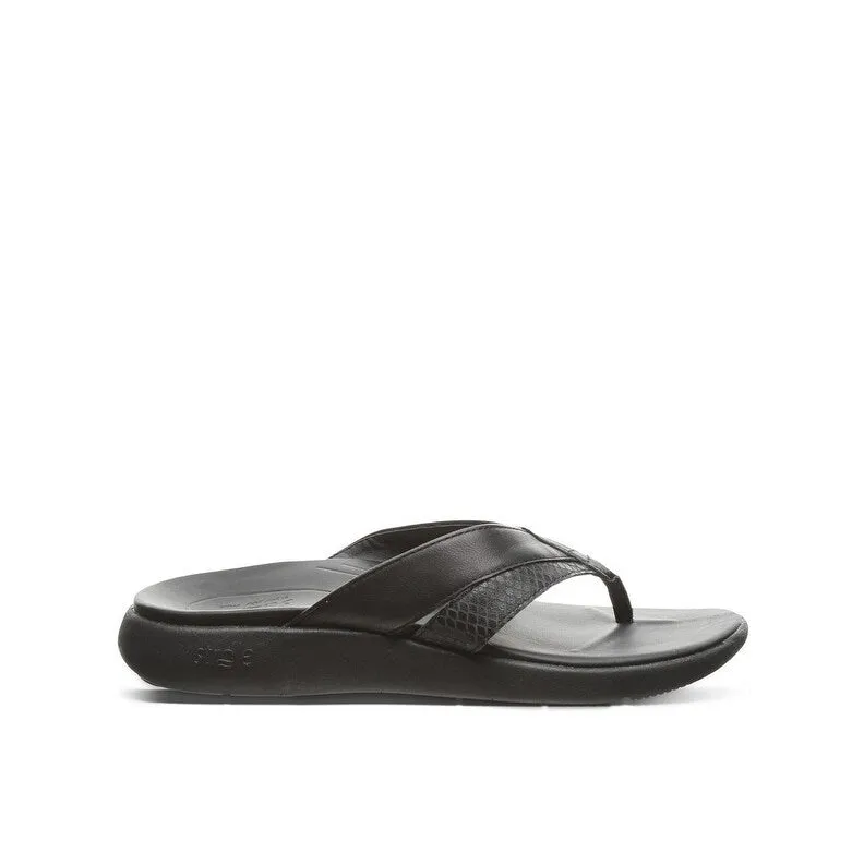 Strole Chaussures Décontractées Femmes Bliss Flip-Flop à Dessus en Cuir S761W