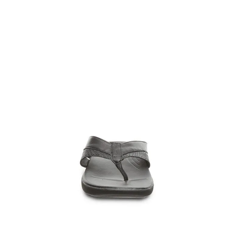 Strole Chaussures Décontractées Femmes Bliss Flip-Flop à Dessus en Cuir S761W
