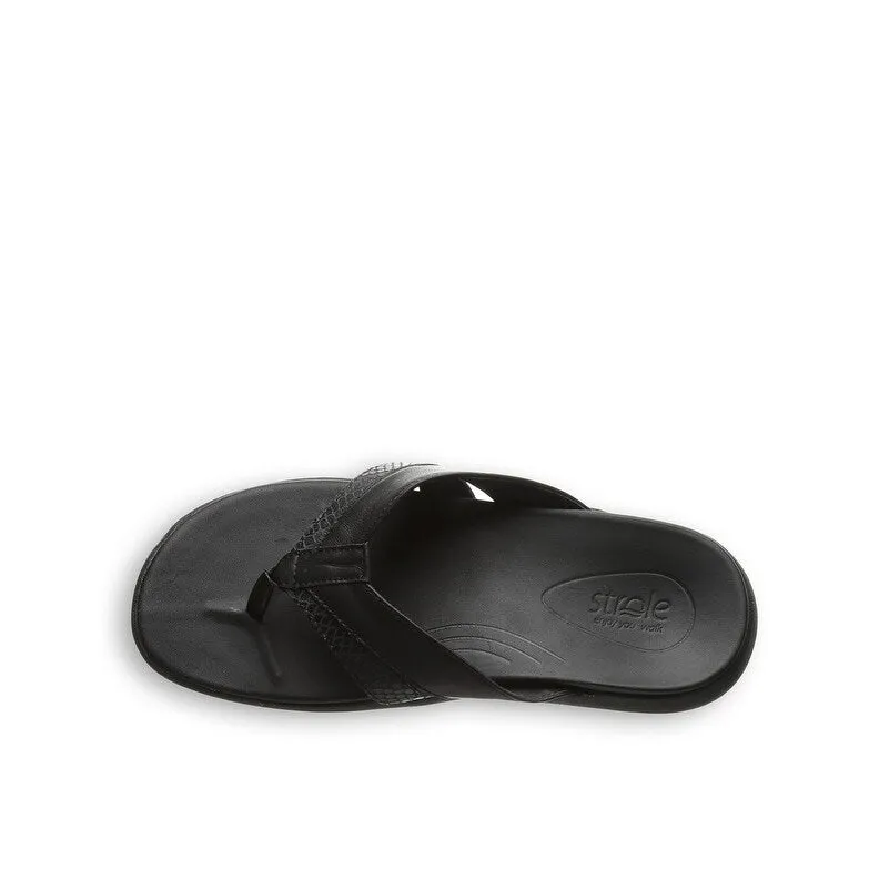 Strole Chaussures Décontractées Femmes Bliss Flip-Flop à Dessus en Cuir S761W