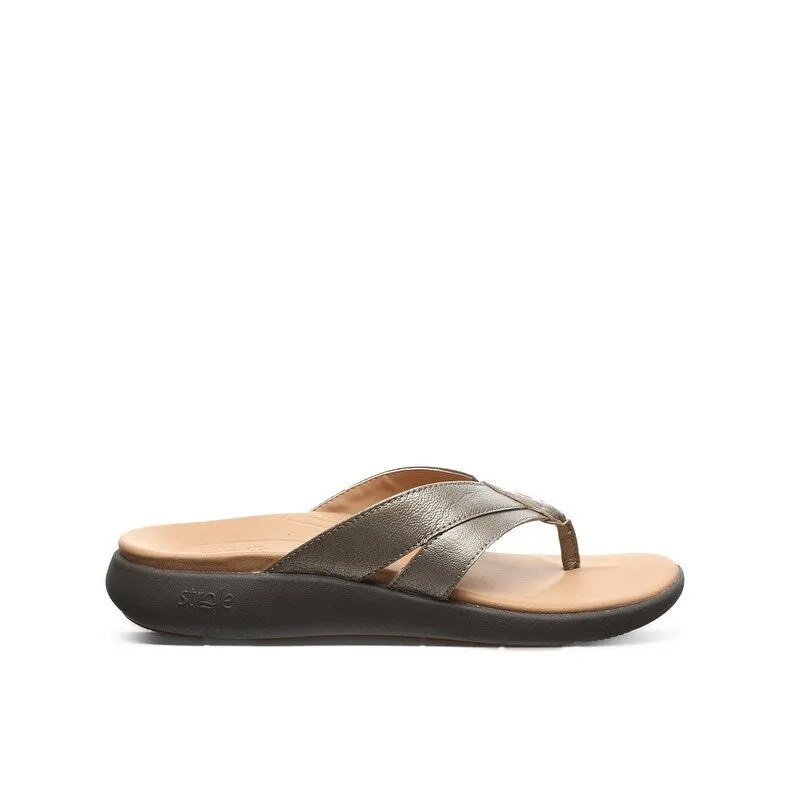 Strole Chaussures Décontractées Femmes Bliss Flip-Flop à Dessus en Cuir S761W