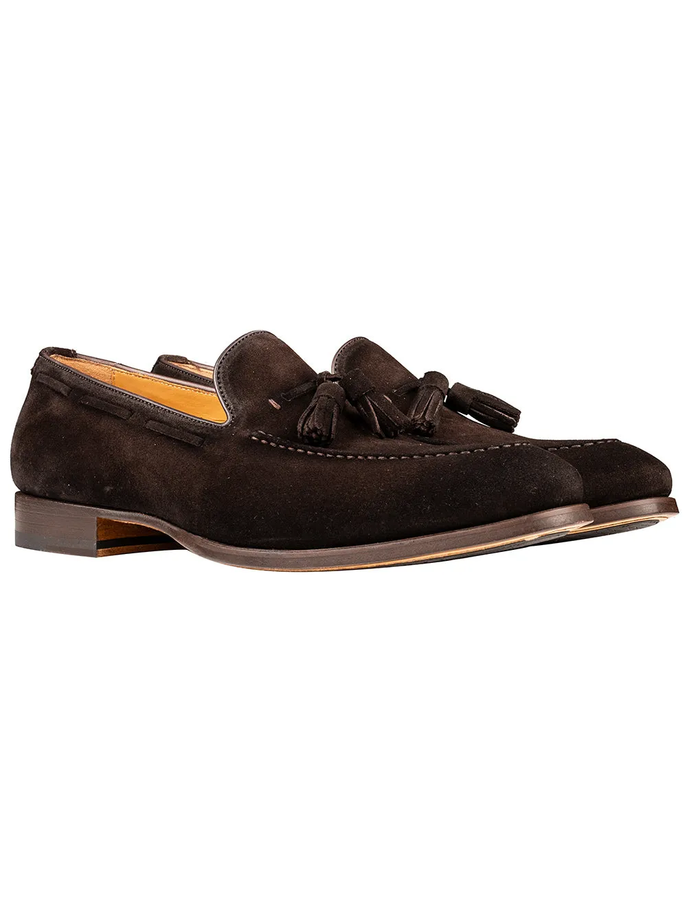 Mocassin à Franges en Suède Marron