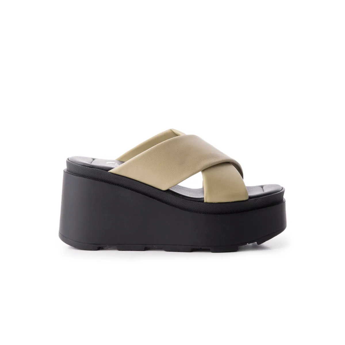 Cuir kaki clair ensoleillé