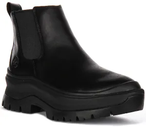 Timberland Roxie Lane Chelsea A28Xm In Black Leather Shoes Timberland