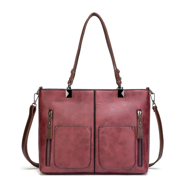 Sac à bandoulière vintage Tinkin - Sacs à main décontractés pour femmes pour les courses quotidiennes - Collection Fashion Nova