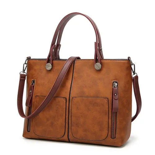 Sac à bandoulière vintage Tinkin - Sacs à main décontractés pour femmes pour les courses quotidiennes - Collection Fashion Nova