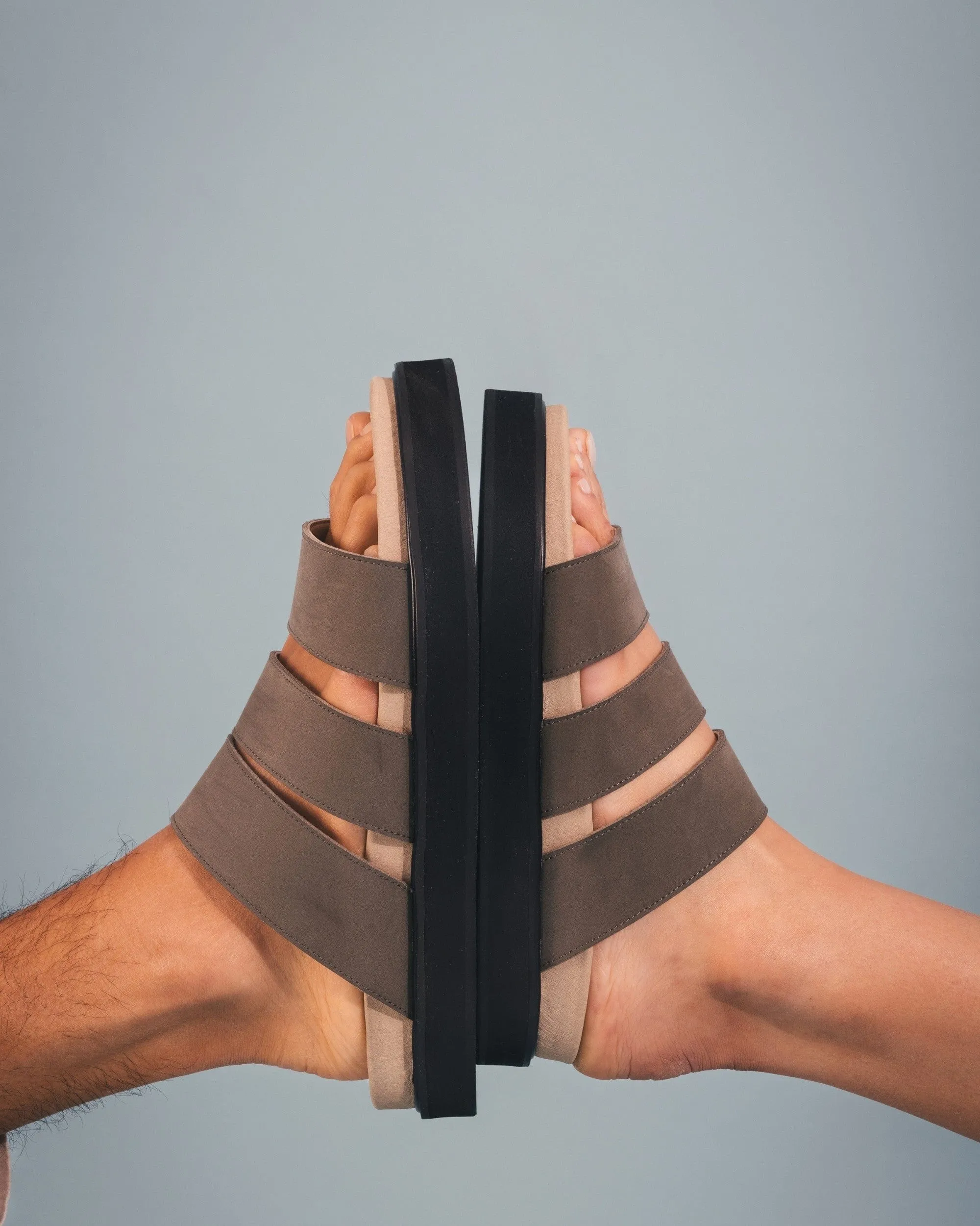 Tongas Sandales Plateforme Unisexe en Microfibre Végane | Vert