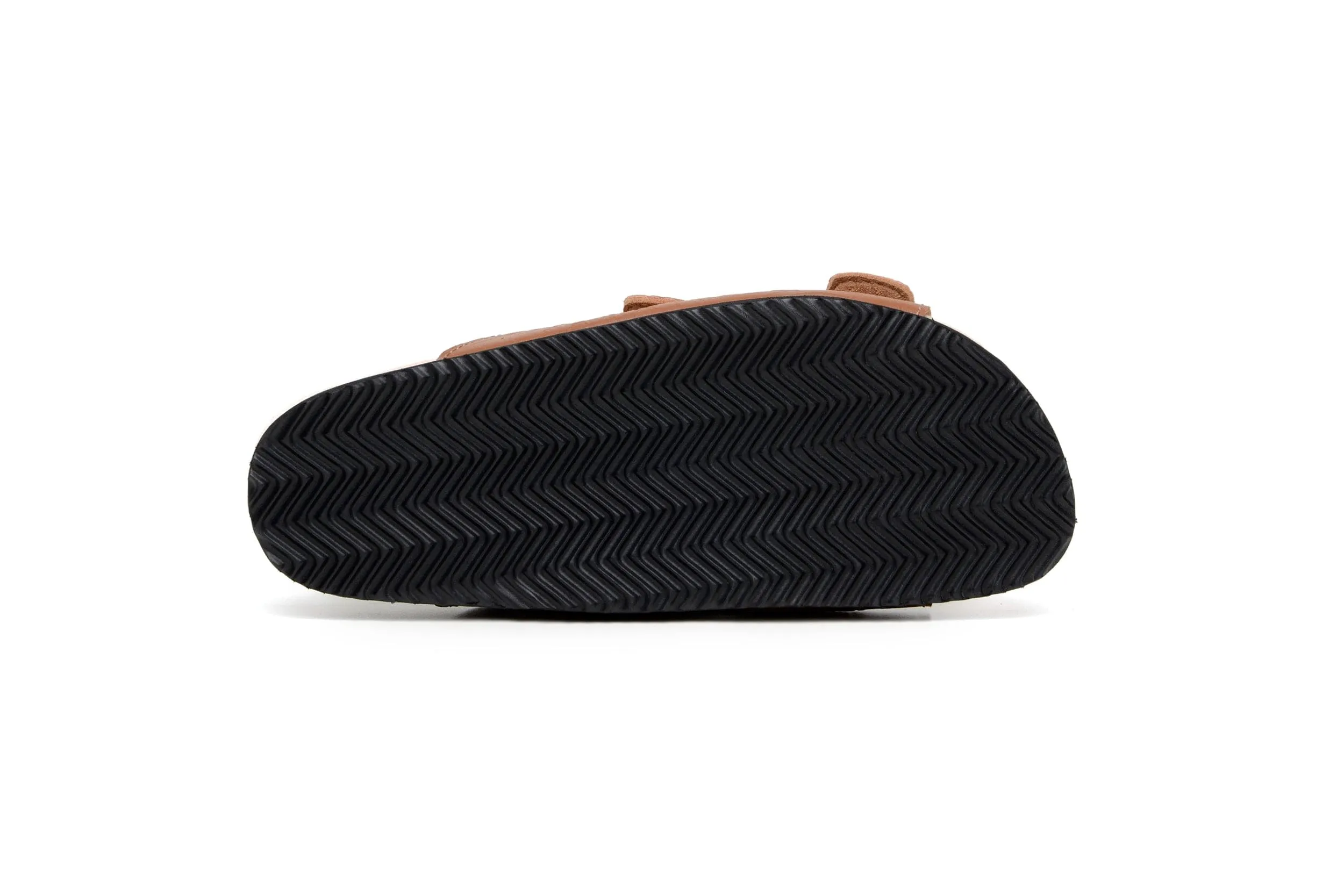 Sandales Femme Truda à Deux Brides en Simili-Cuir | Motif Tan