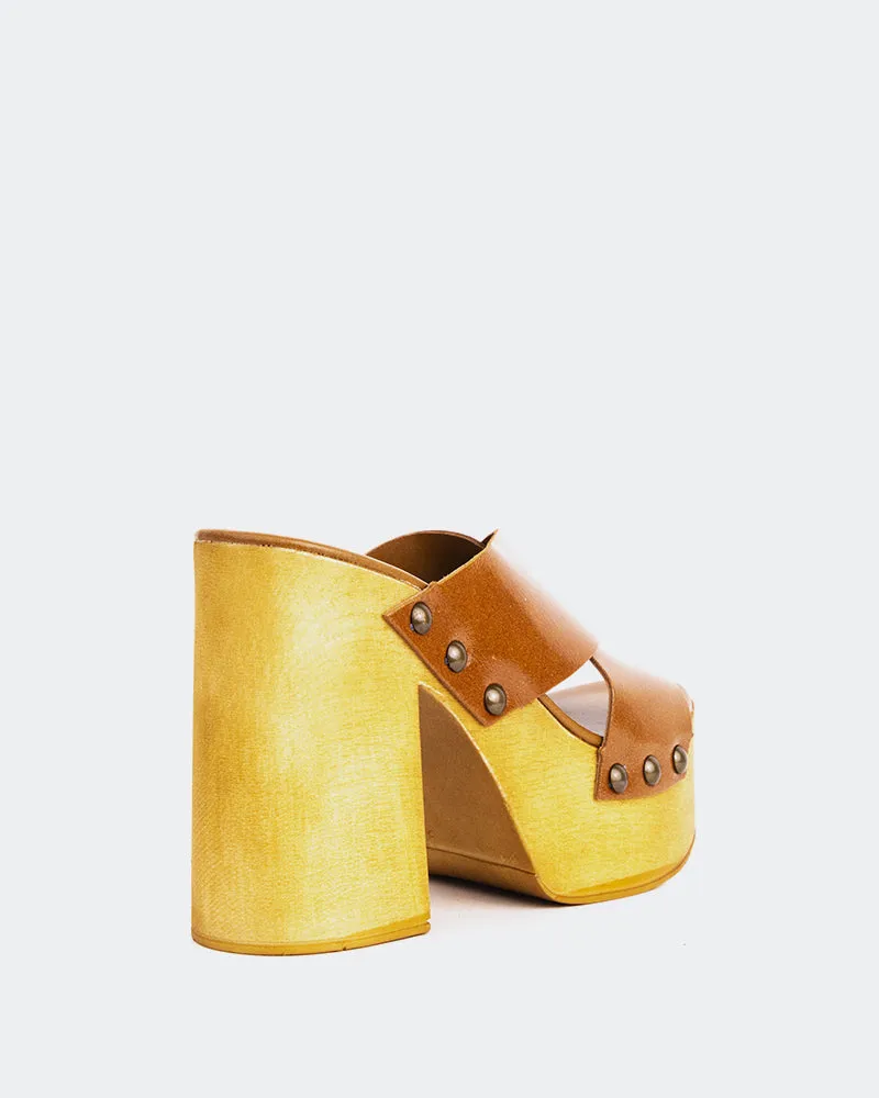 Cuir torsadé bronzé