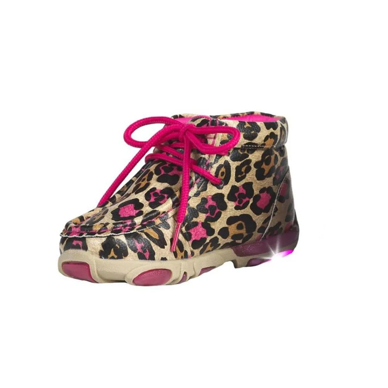 Twister Western Chaussures Filles Maisie Léopard Chaussures à Éclairage heydude Chaussures